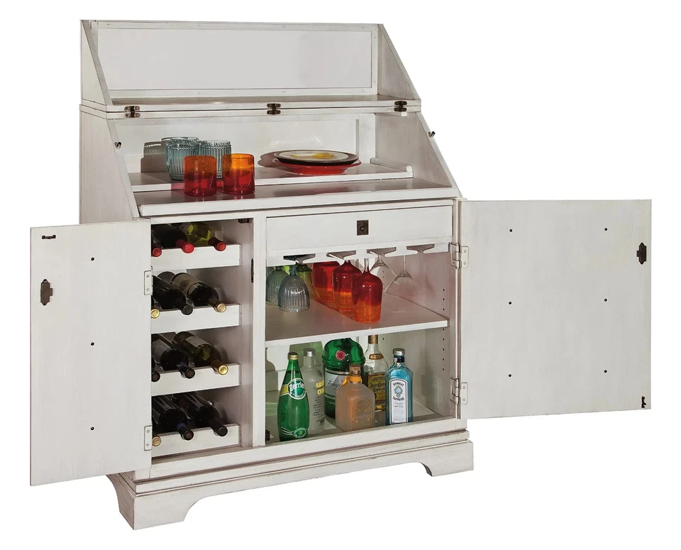 Consola de vino Howard Miller Bottoms Up 44" H x 39,5" H - 695180 Foto 2 de 4