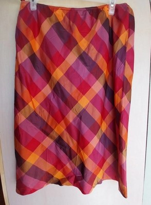 Vintage Esprit Silk Easy Waist Skirt NWT 7/8