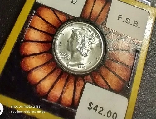 1943-D Mercury Dime Gem BU Full Split Bands+++ Solid **