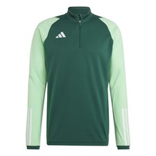 Image of Adidas Green Tiro 23 QTR 1/4 Zip Track Jacket Tracksuit Top Competition Training