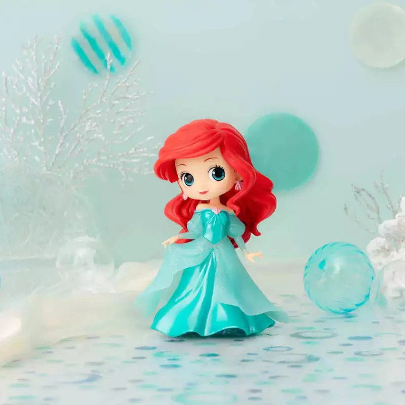 Figura Disney Qposket Ariel Princesas Vestido Brillo Line Banpresto Colección