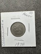 1978 Czechoslovakia, 50 Haleru Non Magnetic. Copper Nick. KM 89