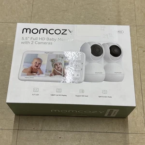 Momcozy Baby Monitor with 2 Cameras 5.5" 1080P Full HD Split Screen Video Baby M