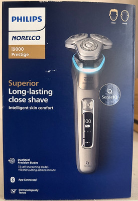 Philips Norelco, i9000, Prestige, Electric Shaver, Wet Dry, SenseIQ, NEW-SEALED