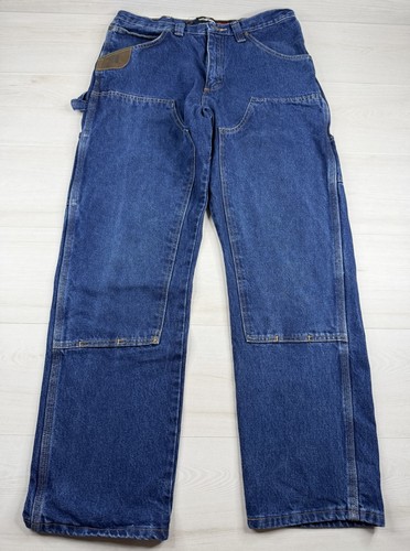 Wrangler Riggs Workwear Jeans Denim Carpenter Double Knee Hammer Loop Mens 32x32