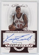2017-18 Panini Flawless Momentous Auto Ruby 11/15 Kurt Thomas #MA-KT Auto ux8