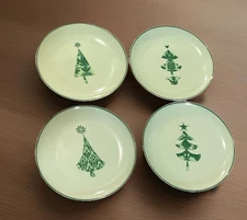 2007 Boston Warehouse Damask Tree Set Of 4 Dessert Plates