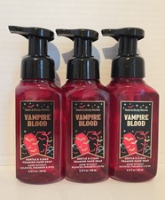Three Bath Body Works Vampire Blood Gentle Clean Foaming Hand Soaps-8.75 oz.