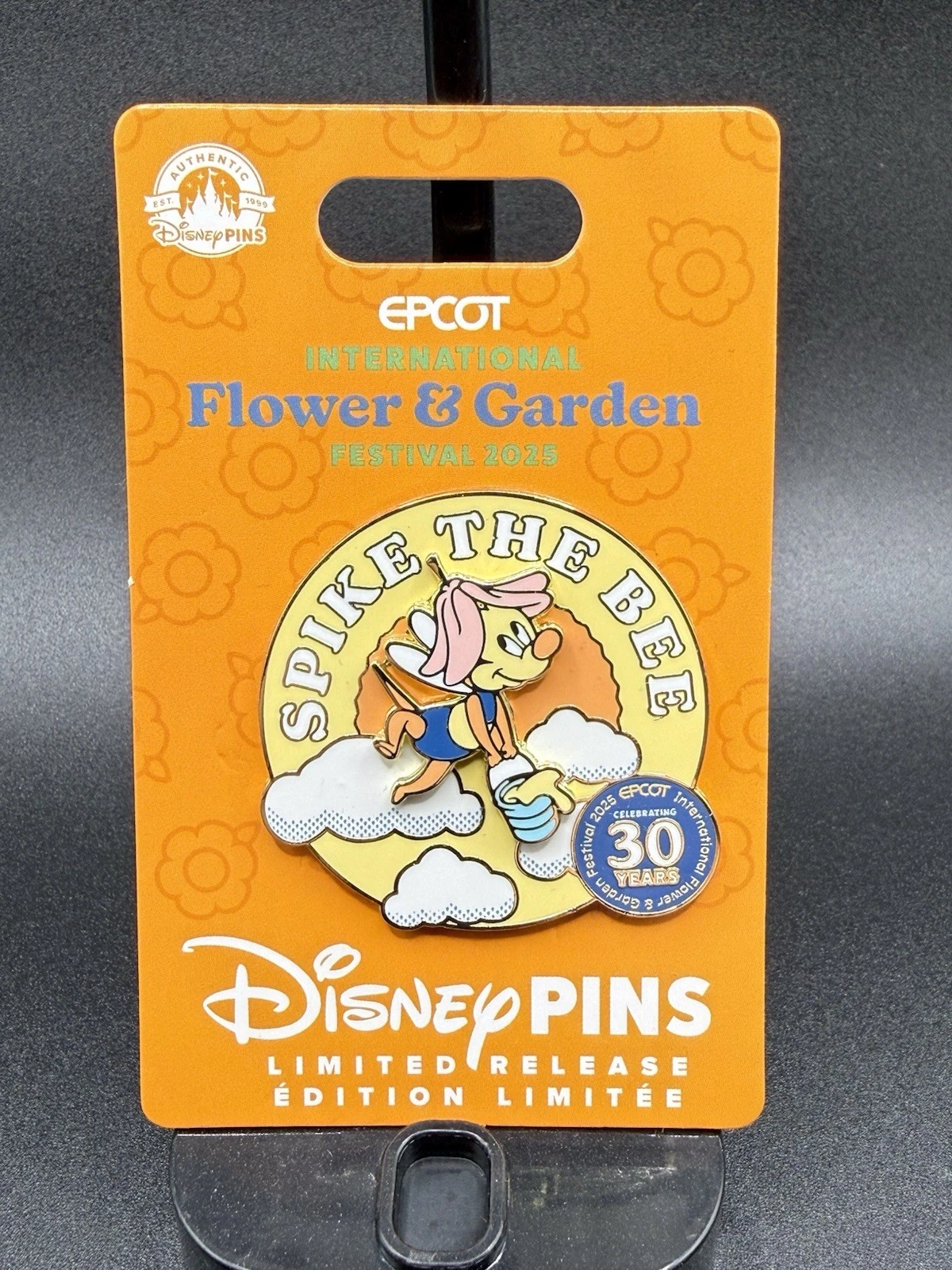 Disney - 2025 EPCOT Flower & Garden Festival - Spike the Bee 30 Years Pin - LR