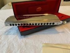 Swan Chromatic Harmonica; 16-Hole; In Case With Instructions.