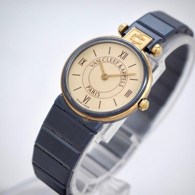 [EXC] Van Cleef Womens Watch Arpels La Collection 1990s Vintage Roman Quartz