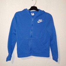 Nike Boys Sz M 10-12 Full Zip Long Sleeve Cotton Blend Sweatshirt Hoodie Jacket