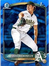 2025 Bowman Draft Sapphire Grant Richardson #BDC-171 Chrome 1st Prospect