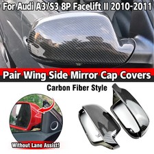 Für Audi Audi A5 S5 8T Ohne Side Assist Paar Spiegelkappen Carbon Optik Gehäuse