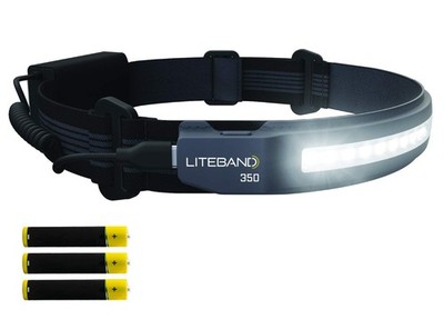 OPTIMAL VENTURES LITEBAND ACTIV LED Headlamp, 350 Lumens, 210° Wide Beam, L