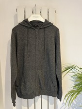 John Lewis Large Cashmere Charcoal Hoodie RRP£160