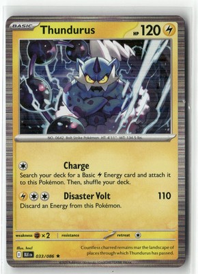 2023 Pokemon Scarlet & Violet Build & Battle Box Promos Thundurus 033/086 Holo