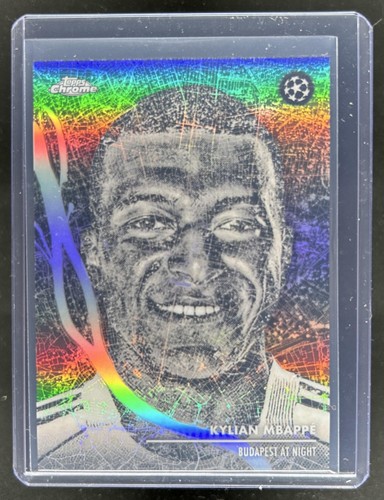 2025-26 Topps Chrome UEFA Kylian Mbappe Budapest at Night SSP #BN-2 Real Madrid