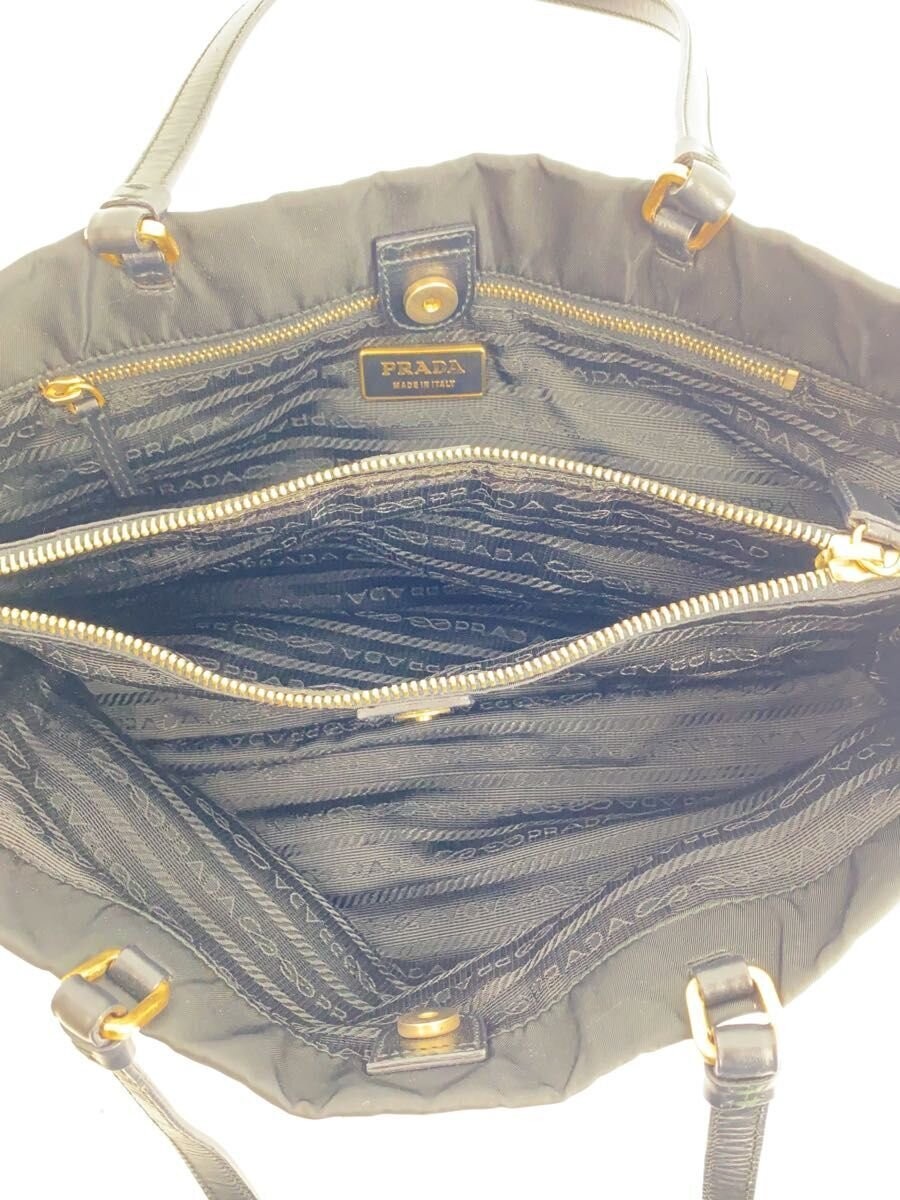 PRADA Handbag Nylon BLK Solid - image 6