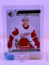 2018-19 SP Hockey Rookie Authentics Relic #123 Michael Rasmussen 