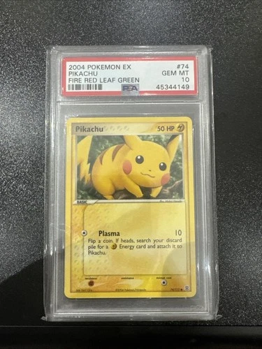 PSA 10 Pikachu 74/112 2004 Fire Red Leaf Green Pokemon TCG