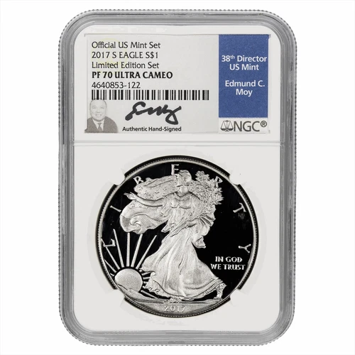 2017S American Silver Eagle $1 Edmund C Moy Signature NGC PF 70 UCAM