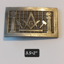 VTG1981 Masonic Freemason Belt Buckle   Great American Buckle Co   SN 870   USA