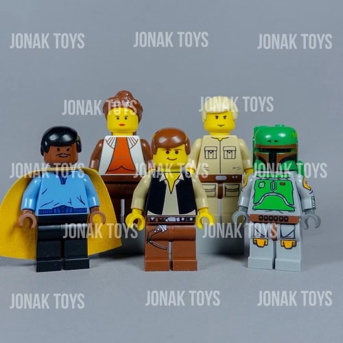 LEGO Star Wars Cloud City Custom Figure Lot (10123) Boba Fett Luke Leia Lando