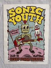 Sonic Youth Promo Show Poster July 2004 Henry Fonda Theatre Michael Motorcycle