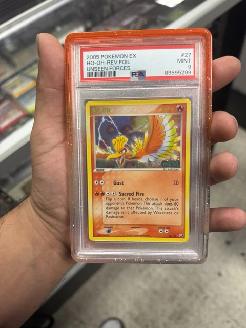 Ho-Oh Pokemon Ex Unseen Forces Reverse Holo Stamped 27/115 PSA 9