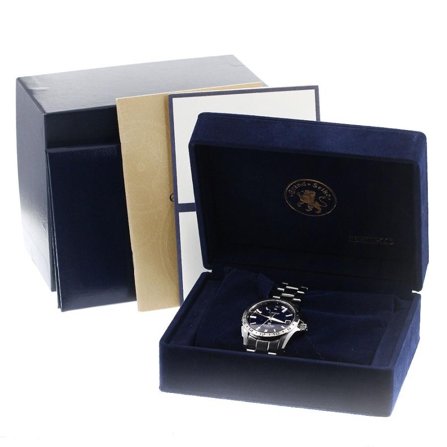 SEIKO GRAND SEIKO SBGM029/9S66-00C0 Mechanical GMT 38mm SS Navy Dial #C121