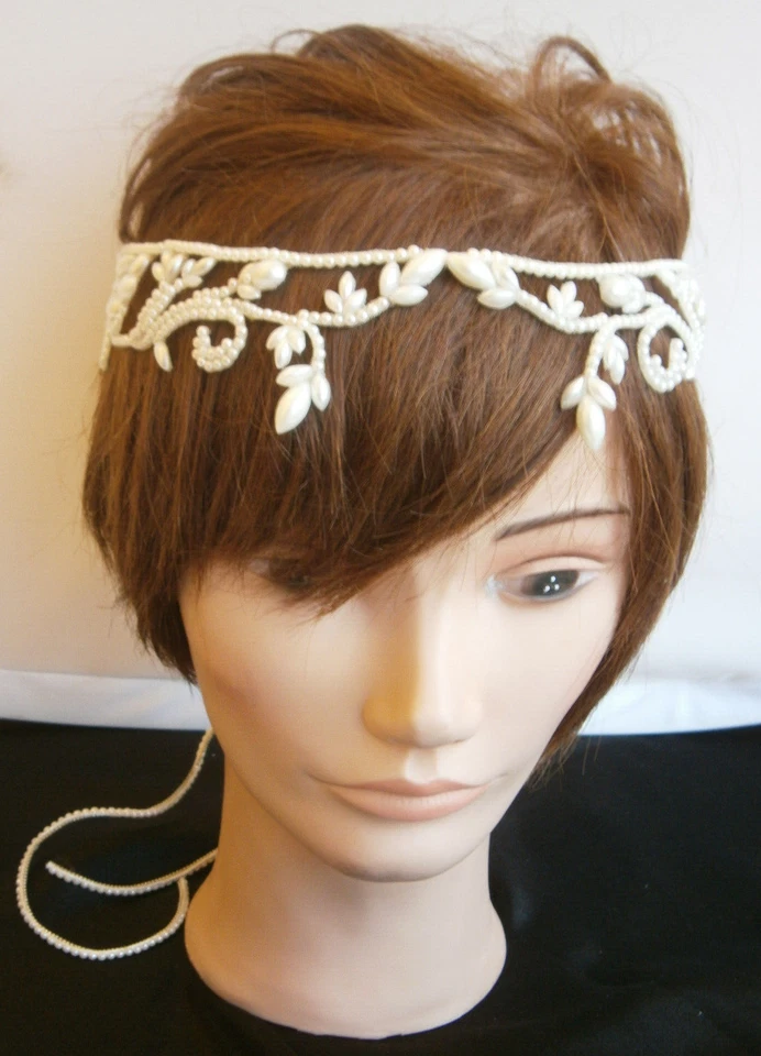 Kleinfeld Halo Tiara Vid Pelo Tocado Accesorio Faja Nácar $1,440 Foto 2 de 4