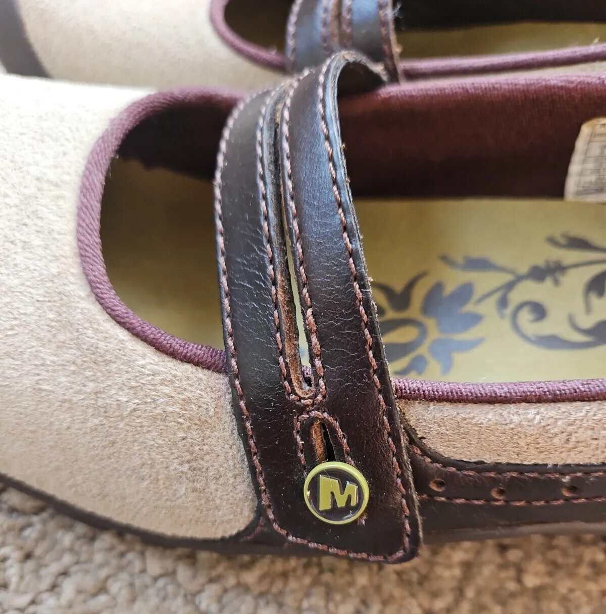 Scarpe Merrell Plaza Bandeau Mary Jane camoscio marrone talpa taglia 8