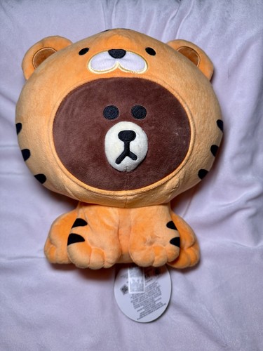 New LINE FRIENDS Jungle Brown - Taiga Brown 13" Licensed Plush W Tag - Picture 2 of 11