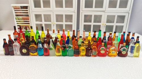 Lotto (30) Pezzi Casa delle Bambole Miniatura Vino Cibo Bevanda Scala 1:6 - 1:12 Decorazione ✨giocattolo - Foto 8 di 13