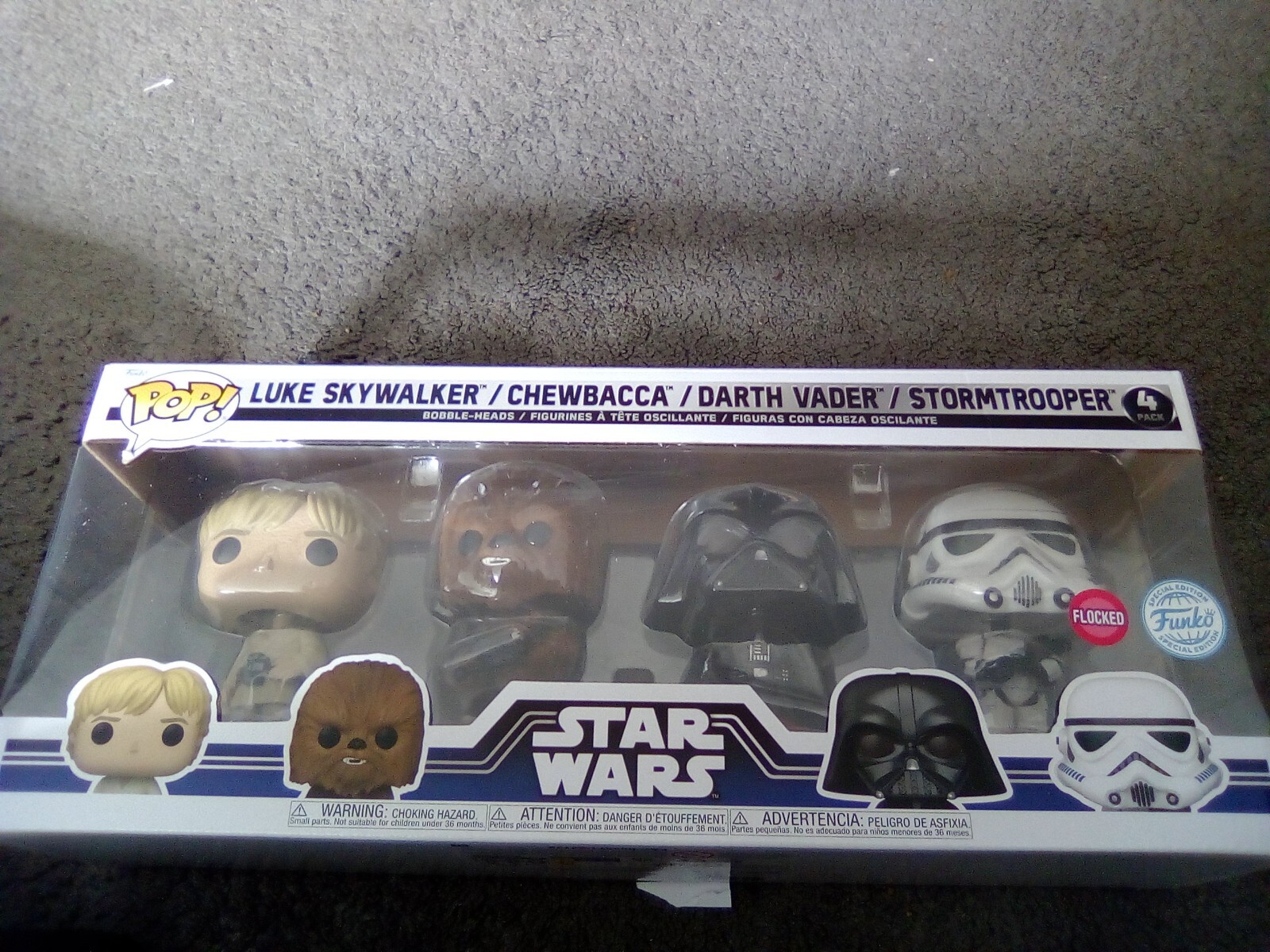 FUNKO Flocked Special edition- Skywalker/Chewbacca/Darth Vader/Stormtrooper S52