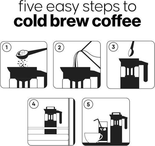 🐻 ORSO DI CAFFÈ Bicchiere da caffè e tè freddo con filtro a rete 1,3 L 44 oz - Foto 4 di 9