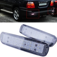 Clear Bumper Reflector Led Tail Backup Brake Light For 98-07 Toyota Land Cruiser Clear Bumper Reflector Led Tail Backup Brake Light For 98-07 Toyota Land Cruiser