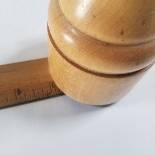 Vintage Blonde Wood Turned Pepper Mill Grinder 10.5" Tall - Picture 11 of 11