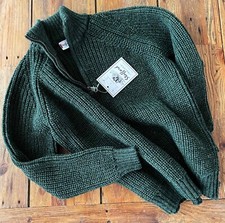NEU orig. Fisherman Wollpullover Troyer 100% ...