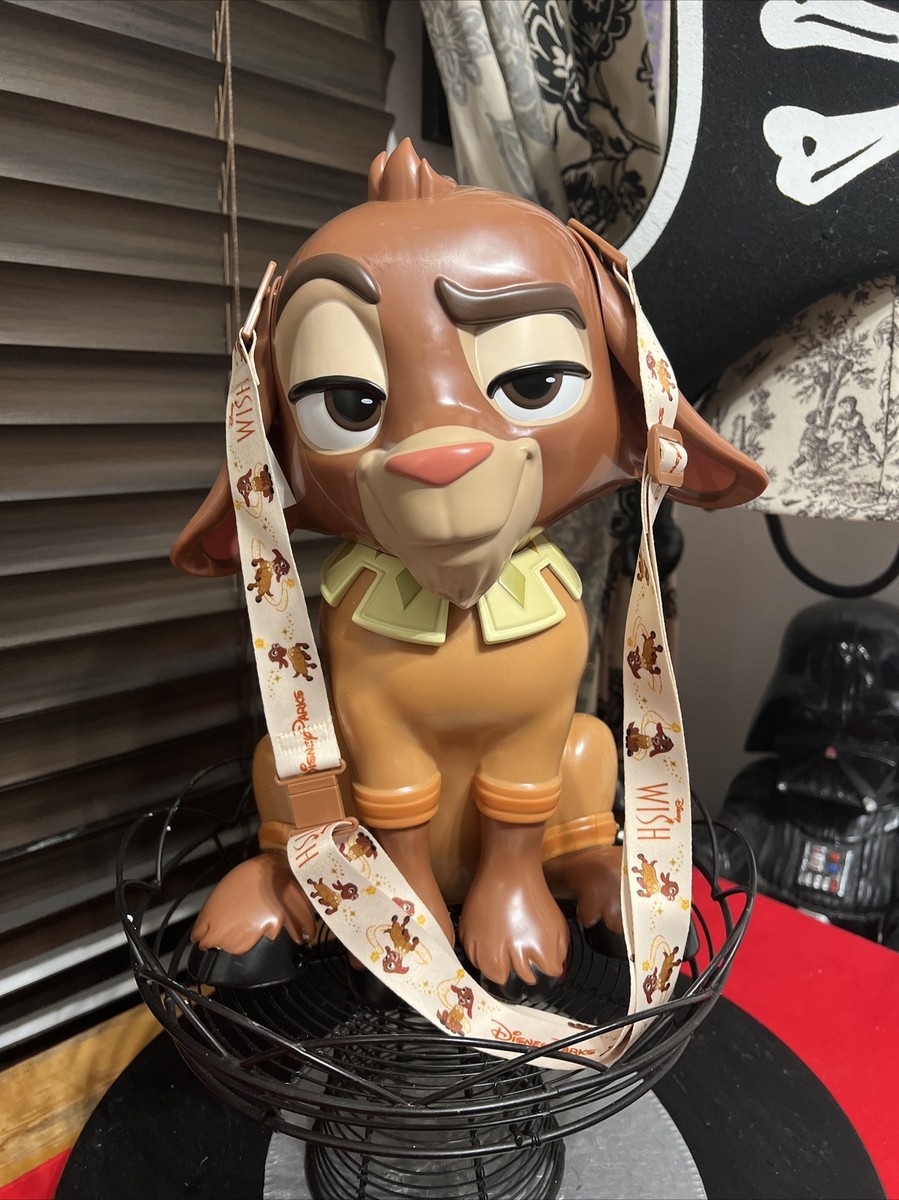 New 2024 Disneyland Wish Valentino Goat Popcorn Bucket Brown Large