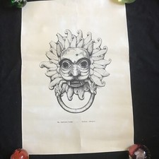 DURHAM  SANCTUARY KNOCKER   VINTAGE POSTER 16” x 25”
