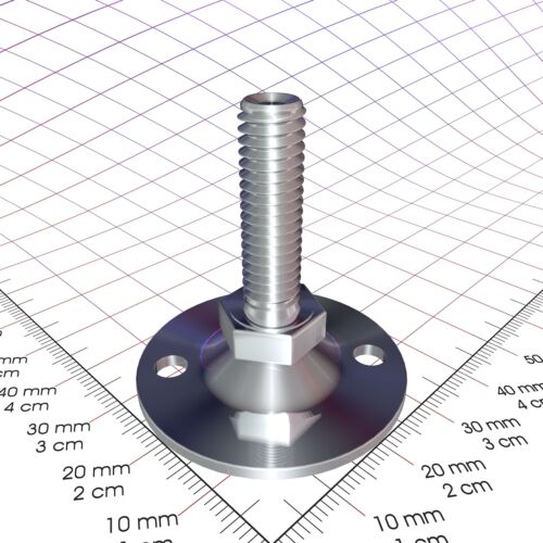 Stellteller M6 M8 M10 M12 x 30 50 70 90 100 mm | Verstellfuß Möbelfuß Sockelfuß - Bild 7 von 8