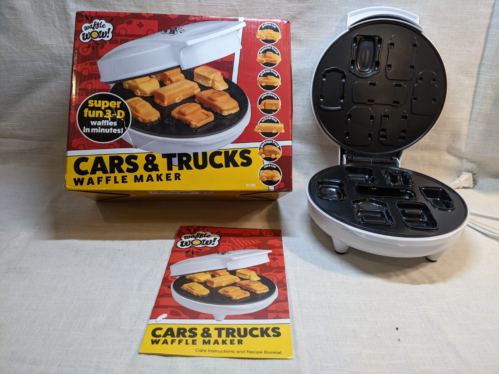 Waffle WOW Cars & Trucks Waffle Maker 3D Shaped Vehicles eBay