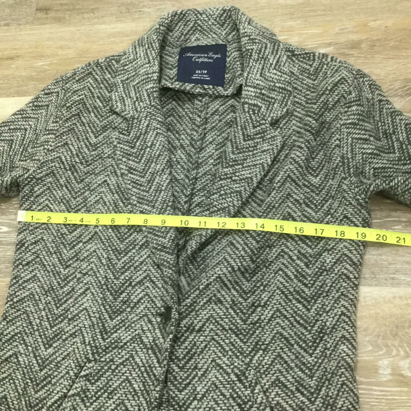 AMERICAN EAGLE Button Front Wool Herringbone Knit… - image 11