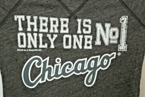 NEW Chicago White Sox Cubs Soft Gray LS Shirt Sweatshirt Girl's Small 7/8 S - Picture 2 of 9