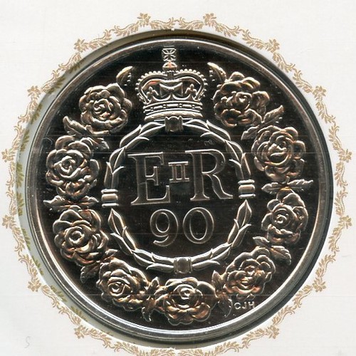 UK 2016 Uncirculated £5 Queens 90th Birthday Commemorative Crown coin - Picture 2 of 2