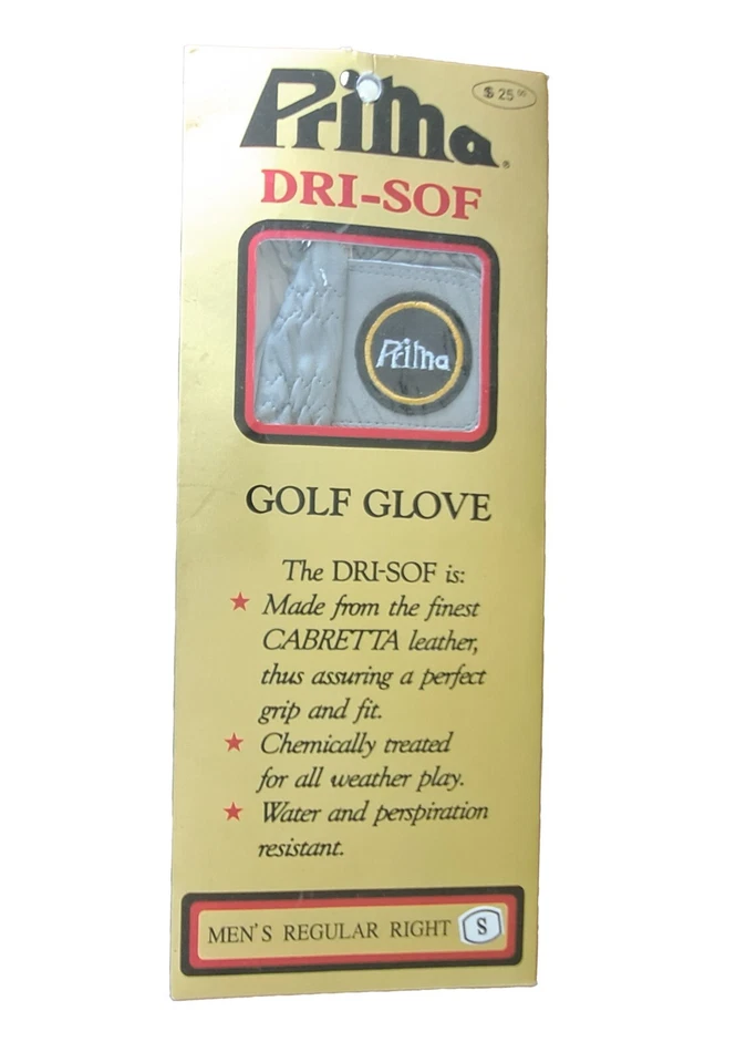Guante de golf Prima Dri-Sof regular de cuero para diestros pequeño para hombre Foto 4 de 4