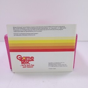 Wheel of Fortune: Junior Edition (Nintendo Entertainment System, 1989) NES CIB