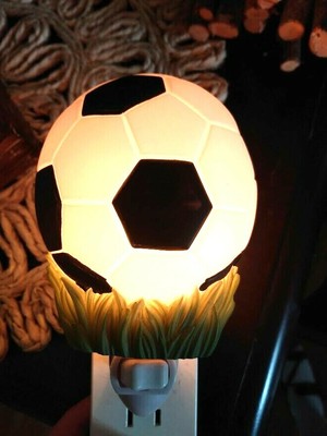 NIB Ibis & Orchid Soccer Ball Night Light - new in box with bulb
